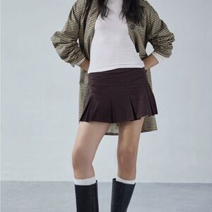 Motel Rocks Sejuani Pleated Mini Skirt